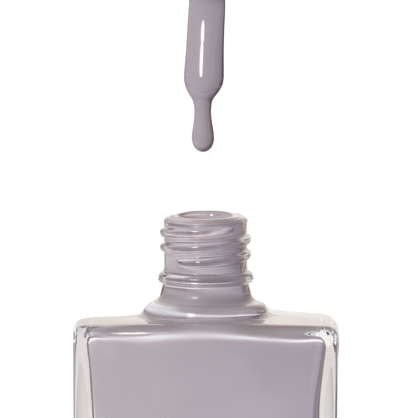 A bottle of Wisdom, a pale grey shade  from True Nail Polish
