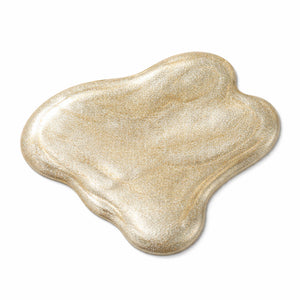 Nail swatch of 24 Carat showing rich metallic gold colour with mirror-like shine and a glossy gel-effect finish.