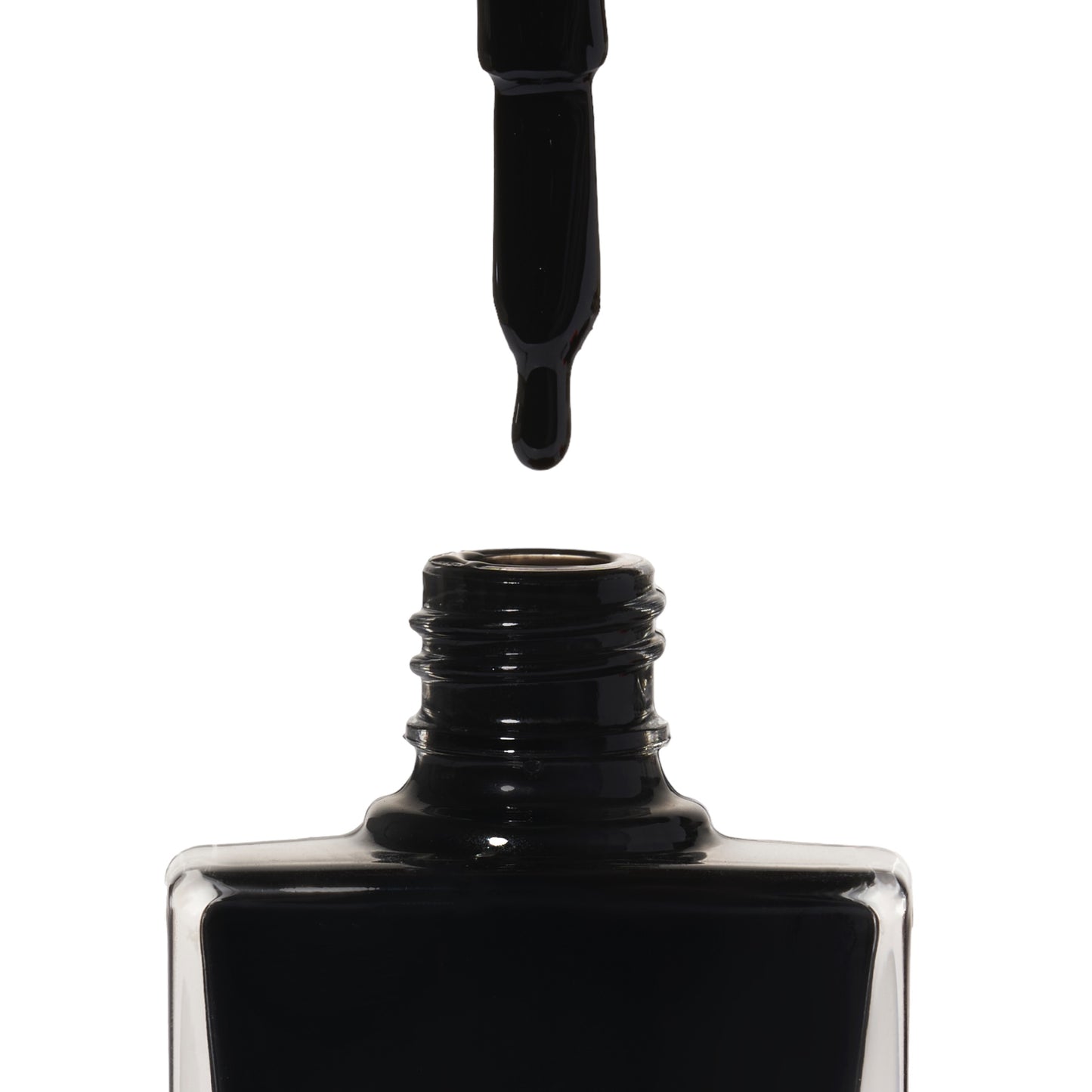 A bottle of L.B.D a glossy black shade from True Nail Polish