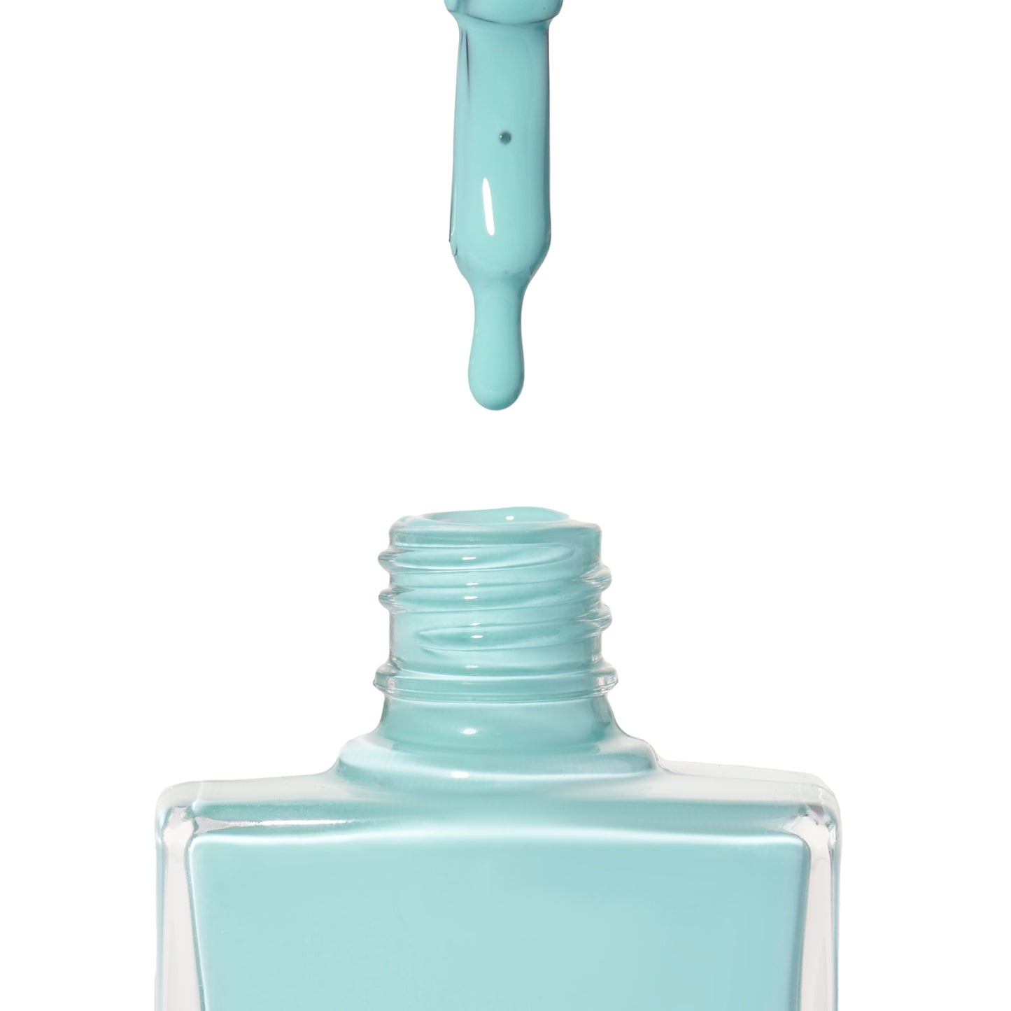 A bottle of Beach Club, a pale blue shade from True Nail Polish