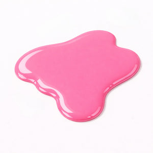 Nail swatch of Aloha showing rich hot pink colour with a glossy gel-like shine and smooth full-coverage finish.