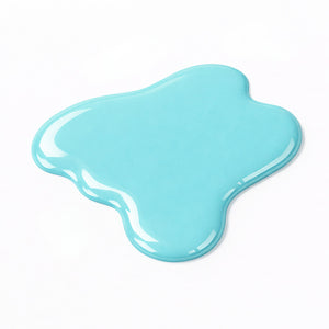 Nail swatch of Beach Club showing vibrant turquoise blue colour with a glossy gel-like shine and smooth full-coverage finish.