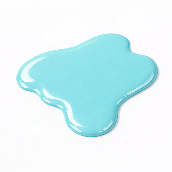Nail swatch of Beach Club showing vibrant turquoise blue colour with a glossy gel-like shine and smooth full-coverage finish.