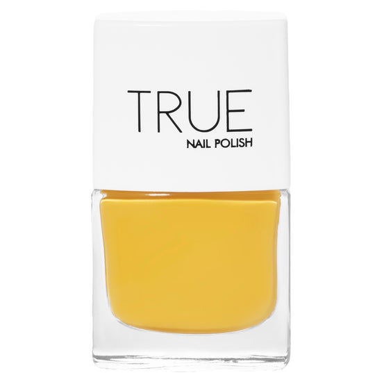 A picture of Sunflower Fields, a deep yellow shade from True Nail Polish 