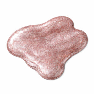 Nail swatch of Fantasy showing shimmering multi-dimensional glitter with a glossy gel-like finish and brilliant light-reflecting sparkle.