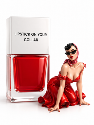 Lipstick On Your Collar by TRUE Nail Polish, a timeless classic red vegan nail polish with brilliant shine, long-lasting colour and a professional salon-quality finish. true nail polish pin-up