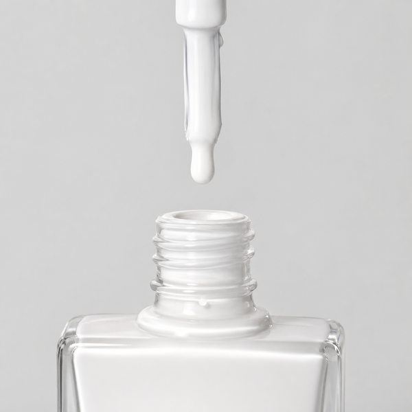 Crisp white nail polish by TRUE Nail Polish featuring a vegan, cruelty-free, quick-drying formula with brilliant salon-quality shine.