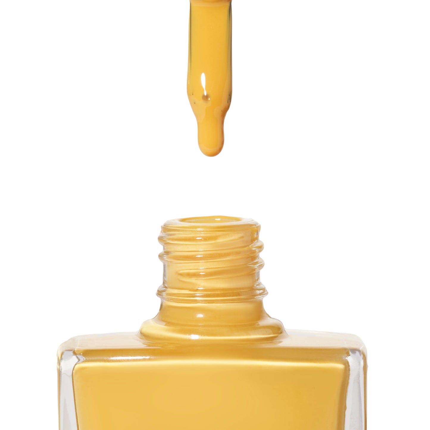 A bottle of Sunflower Fields, a deep yellow shade from True Nail Polish