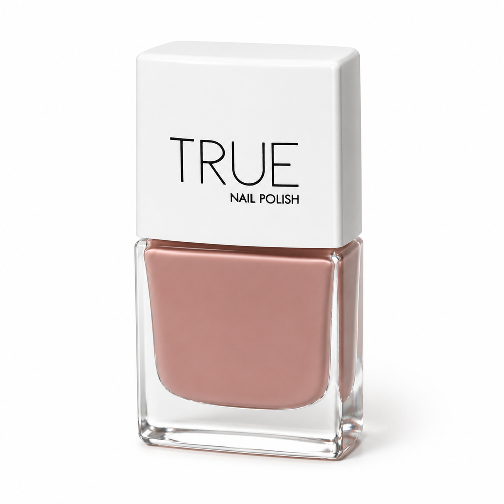 TRUE Nail Polish Sugar & Spice vegan soft nude, mink nail polish. Vegan, cheap and breathable