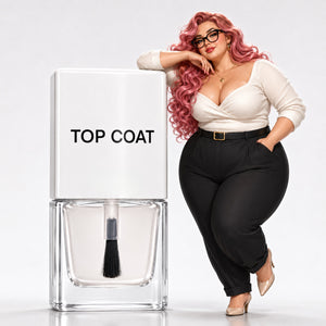 TRUE Nail Polish Top Coat with a quick-drying, breathable vegan formula that creates a smooth glossy finish and protects manicures from everyday wear. true nail polish in-up