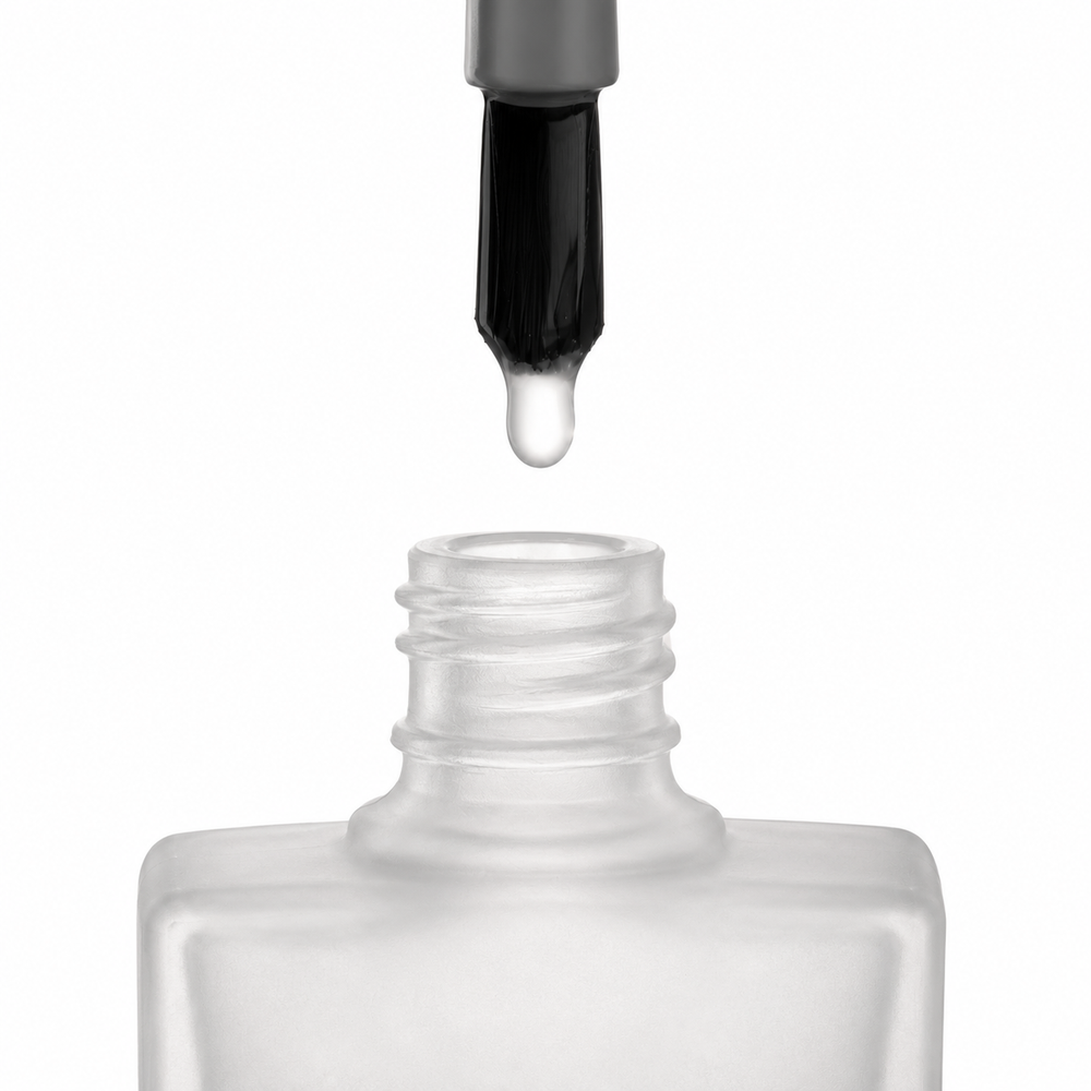 Bottle of Matte Top Coat by TRUE Nail Polish that transforms glossy nail polish into a smooth velvet matte finish with a vegan, cruelty-free formula.