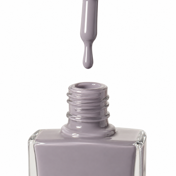 Elegant light grey nail polish by TRUE Nail Polish featuring a vegan, cruelty-free, quick-drying formula with brilliant salon-quality shine.